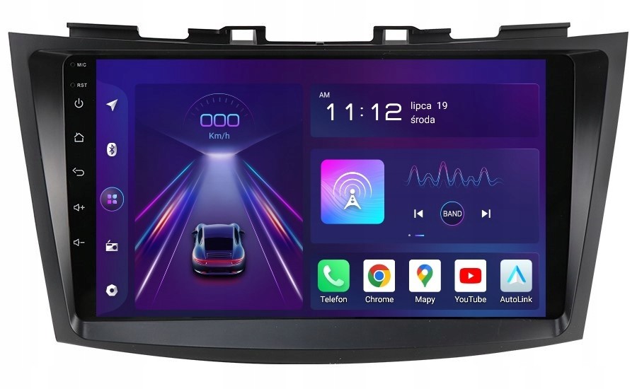 Navigace Rádio 2DIN Android Suzuki Swift 5 V 8/256 Gb Dsp Carplay Lte