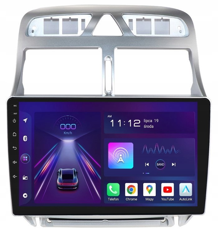 Radio 2DIN Navigace Android Peugeot 307 8/256 Gb Dsp Acarplay Lte