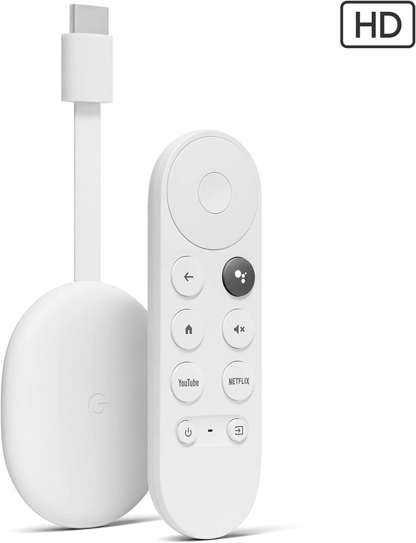 Multimediální přehrávač Google Chromecast 4 4GB Smart Tv bílý
