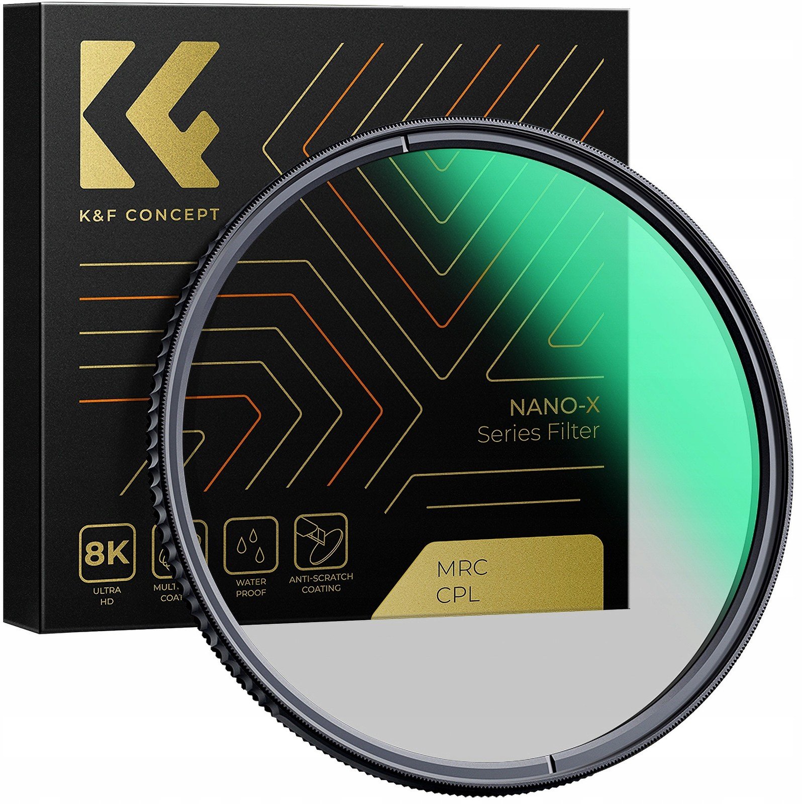 Kruhový polarizační filtr K&f Concept Nano-X Cpl 105 mm