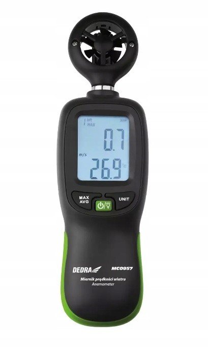 Měřič rychlosti větru, větroměr, anemometr, Dedra MC0957