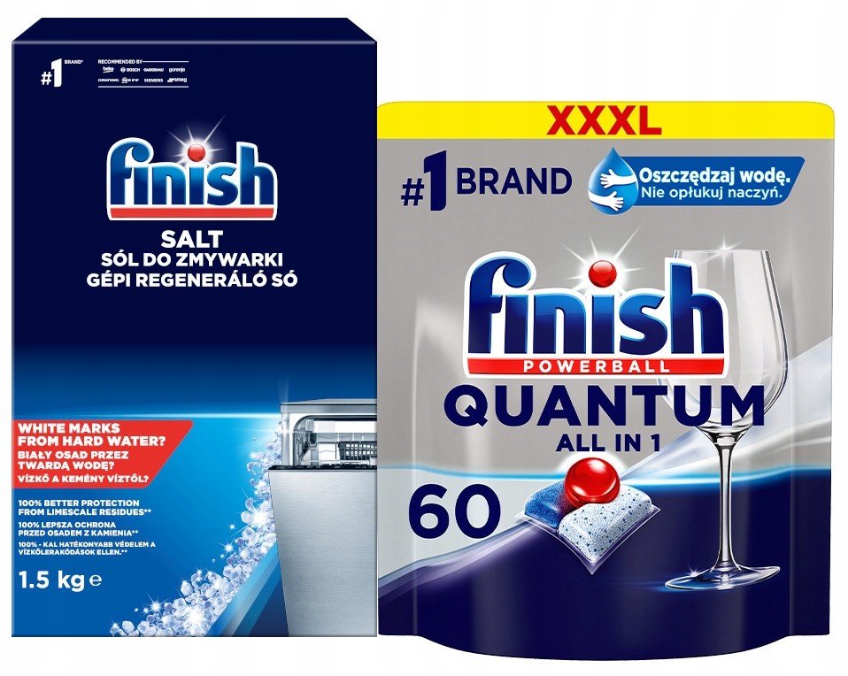 Finish Kapsle Quantum 60 kusů sůl 1,5 kg