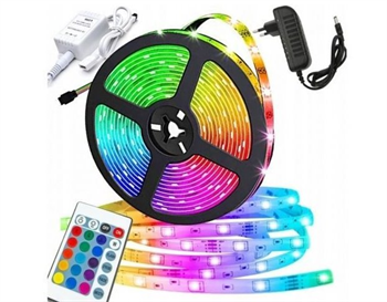 LED pásek multicolor K0015, 12V/2A, 5m, ovladač