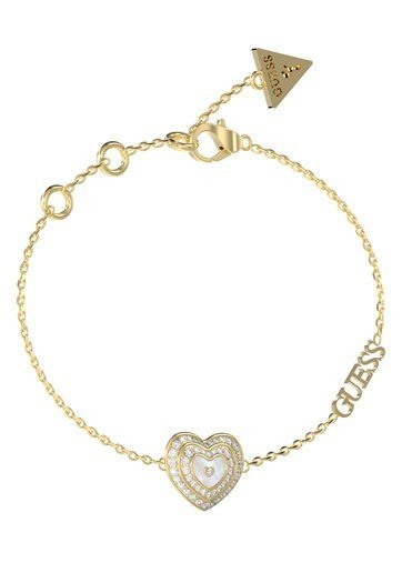 Guess Krásný pozlacený náramek se zirkony Amami JUBB04027JWYGWHS