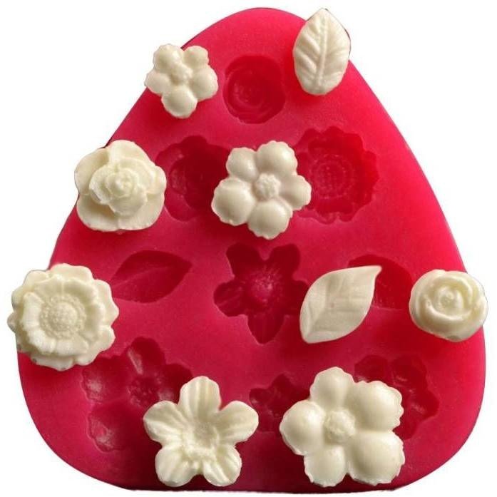 Cesil Silikonová forma Květiny a listy