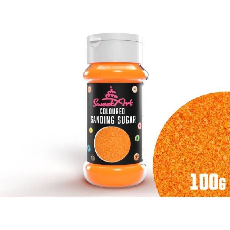 SweetArt dekorační cukr oranžový (100 g)