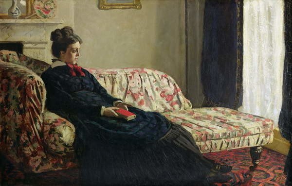 Claude Monet Claude Monet - Obrazová reprodukce Meditation, or Madame Monet on the Sofa, c.1871, (40 x 24.6 cm)