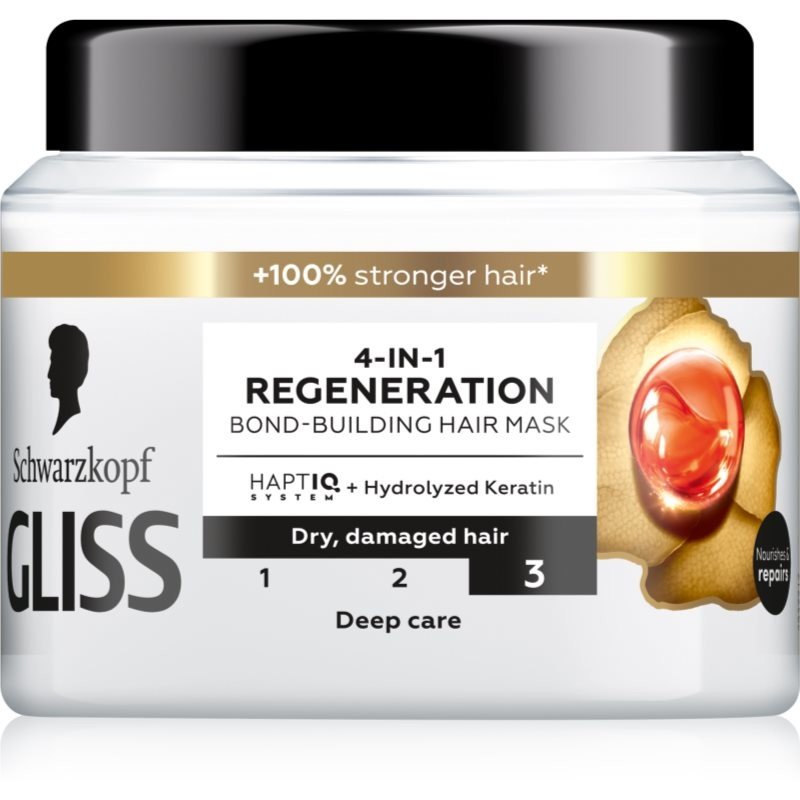 Schwarzkopf Gliss Total Repair regenerační maska pro suché a poškozené vlasy 400 ml