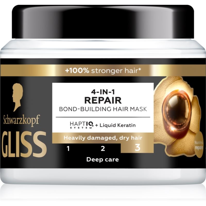 Schwarzkopf Gliss Ultimate Repair regenerační maska na vlasy 4 v 1 400 ml