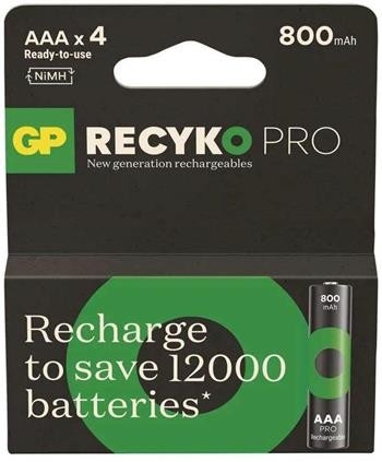 GP ReCyko Pro Professional AAA (HR03) mikrotužka, 4 pack