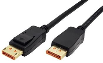 Roline DisplayPort kabel v.2.1 (UHBR13,5, 10K@60Hz), DP(M) - DP(M),černý, 1m