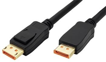 Roline DisplayPort kabel v.2.1 (UHBR20, 16K@60Hz), DP(M) - DP(M),černý, 2m