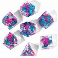 HYMGHO Vapor Wave Blossom Sharp Edge Dice Set (7)