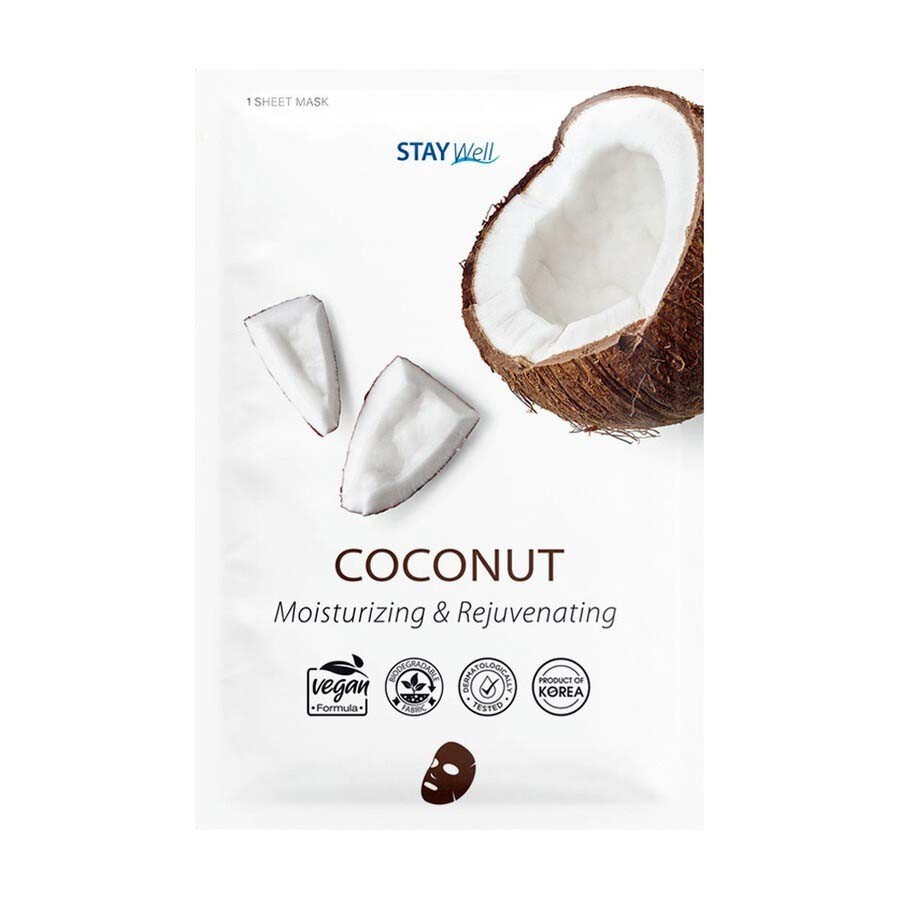 Stay Well Vegan Sheet Mask Coconut Maska Na ObliÄŤej 23 g
