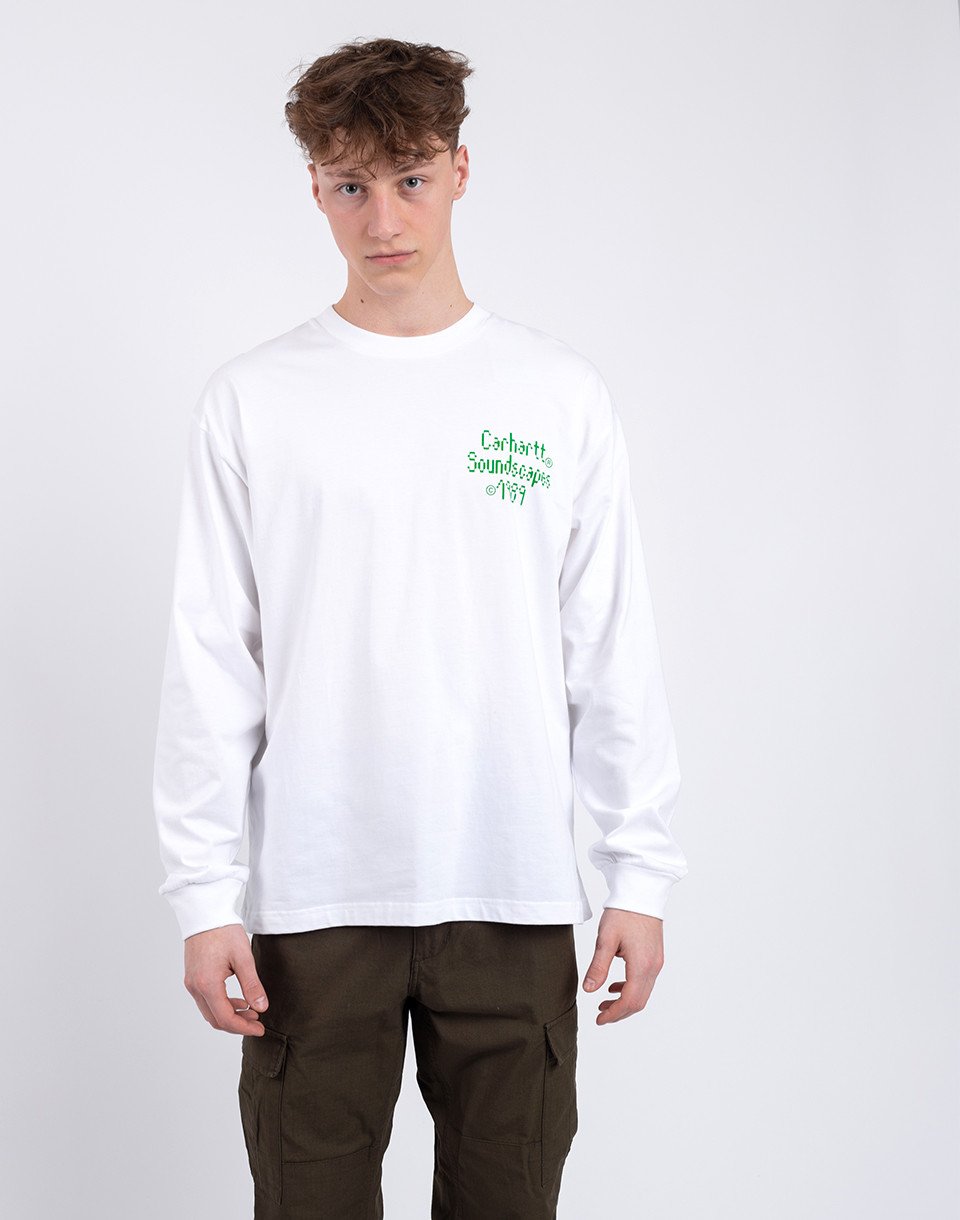 Carhartt WIP L/S Soundface T-Shirt White M