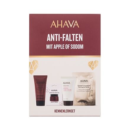 AHAVA Apple Of Sodom Advanced Deep Wrinkle Cream sada pleťový krém Apple Of Sodom Advanced Deep Wrinkle Cream 15 ml + noční pleťová maska Apple Of Sodom Overnight Deep Wrinkle Mask 6 ml + maska na oči Osmoter Concentrate Reviving Eye Patches 4 g +