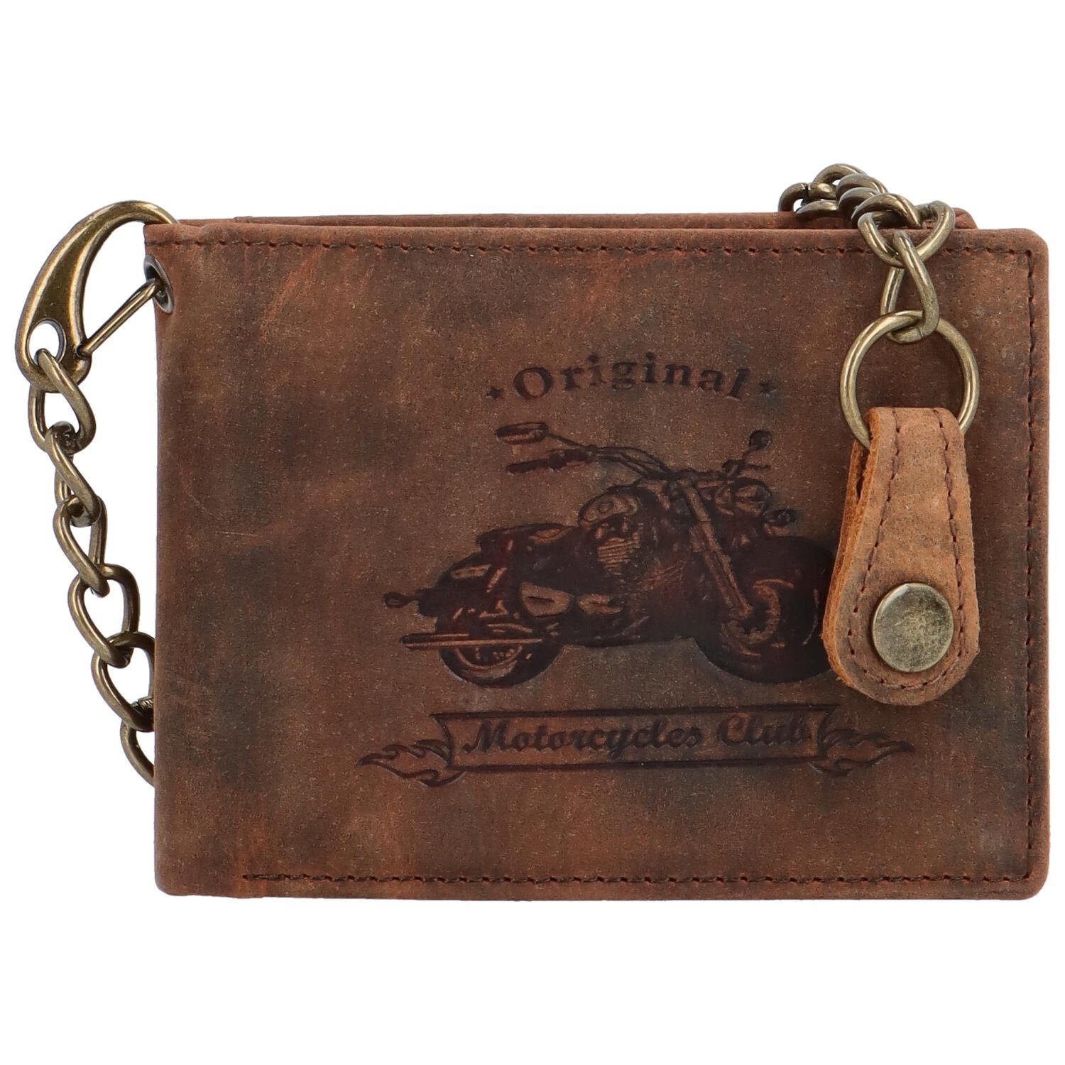 Pánská kožená peněženka Motorka Tristan, hnědá