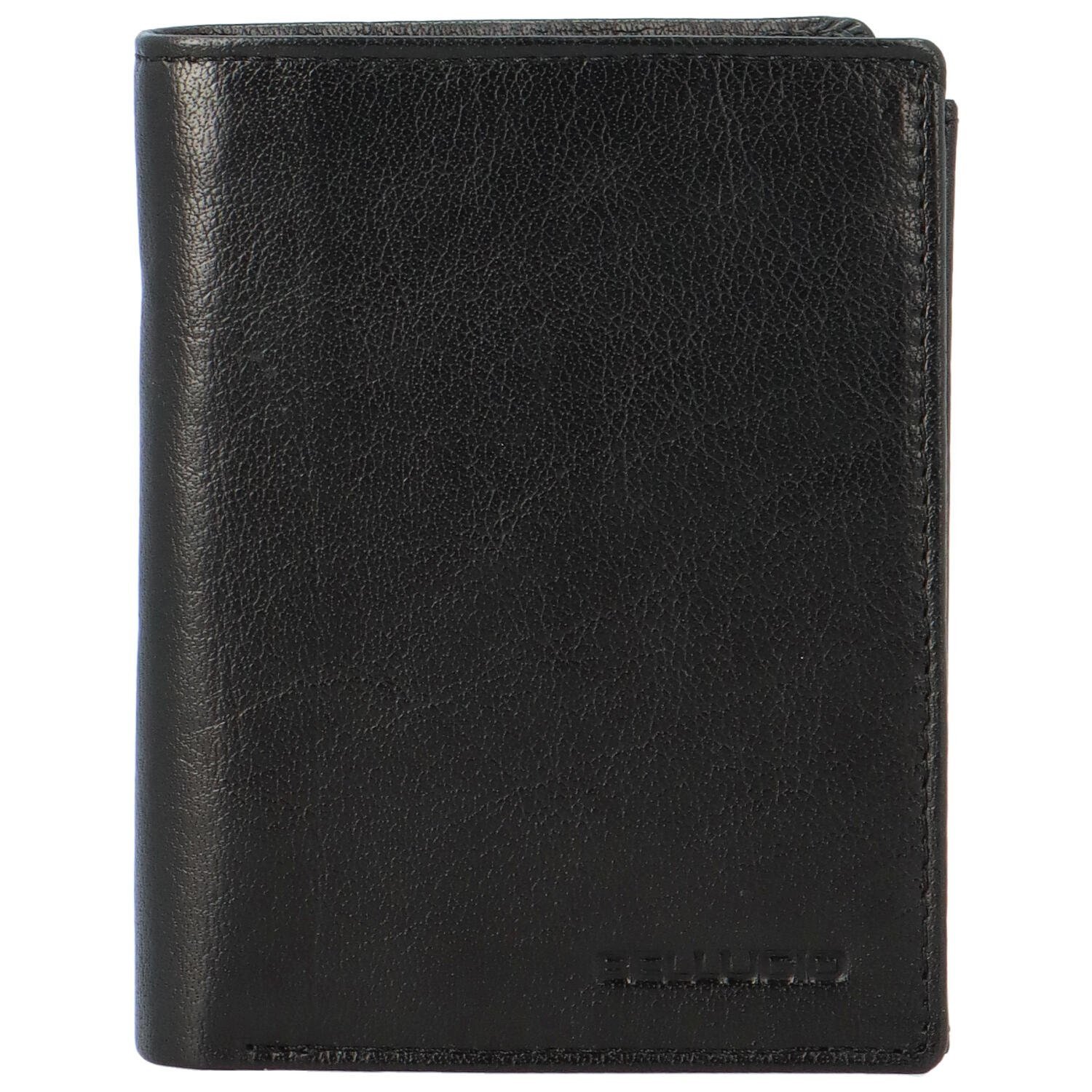 Pánská kožená peněženka na výšku Bellugio Levian, černá