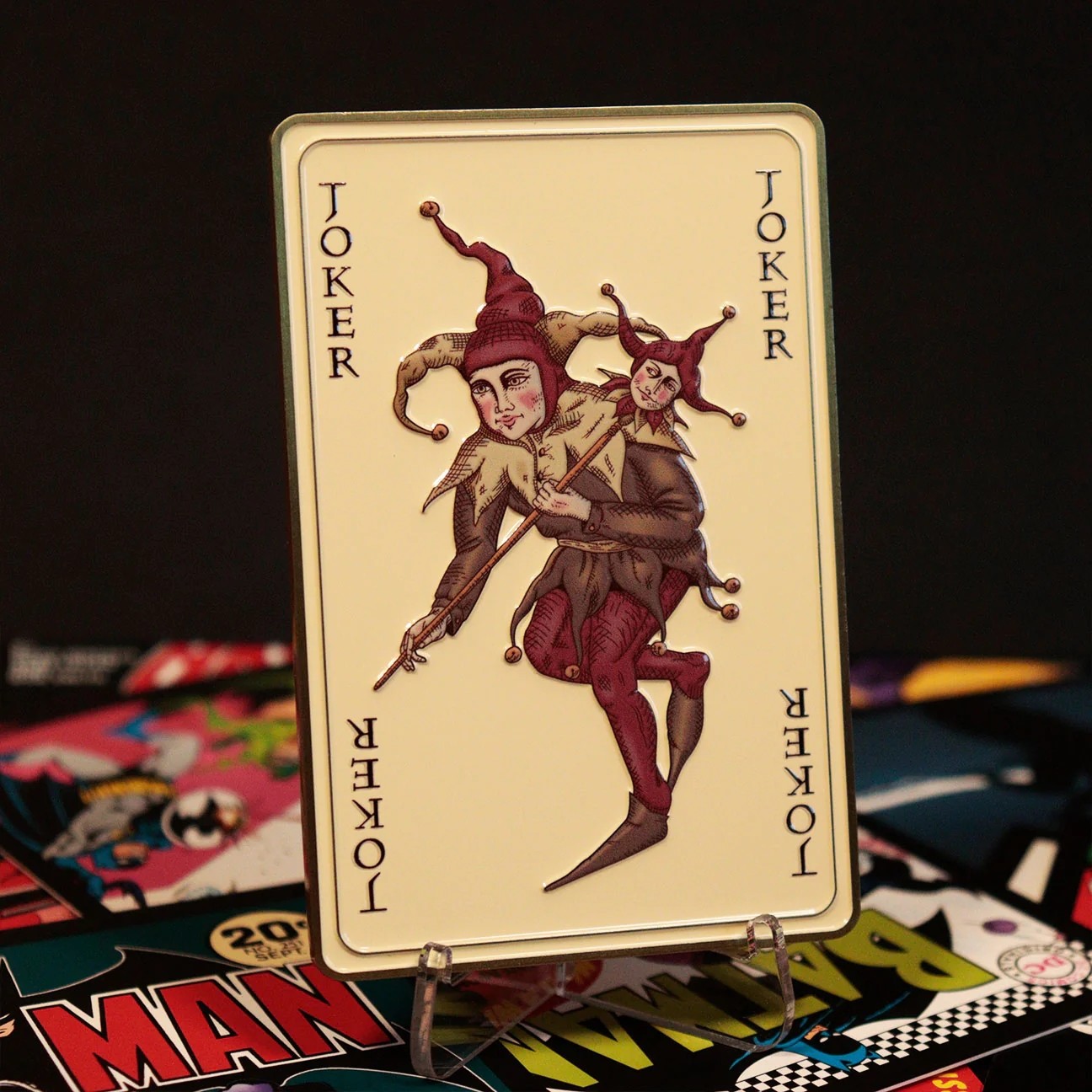 FaNaTtik | The Dark Knight - replika Joker Calling Card (Limited Edition) Ingot