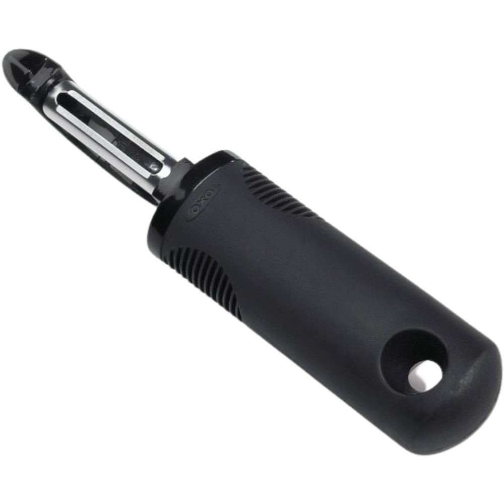 Škrabka na zeleninu GOOD GRIPS 18 cm, otočná, černá, plast, OXO