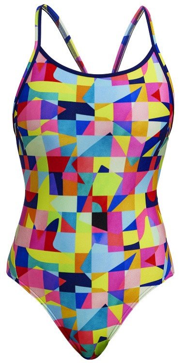 Funkita On The Grid Diamond Back One Piece XS - UK30