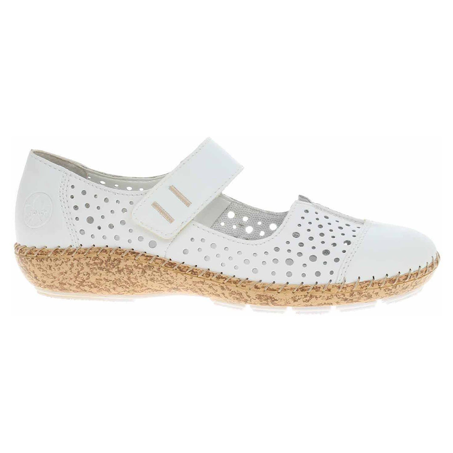 Ecco Dámské baleriny Rieker 44880-80 weiss 23301150