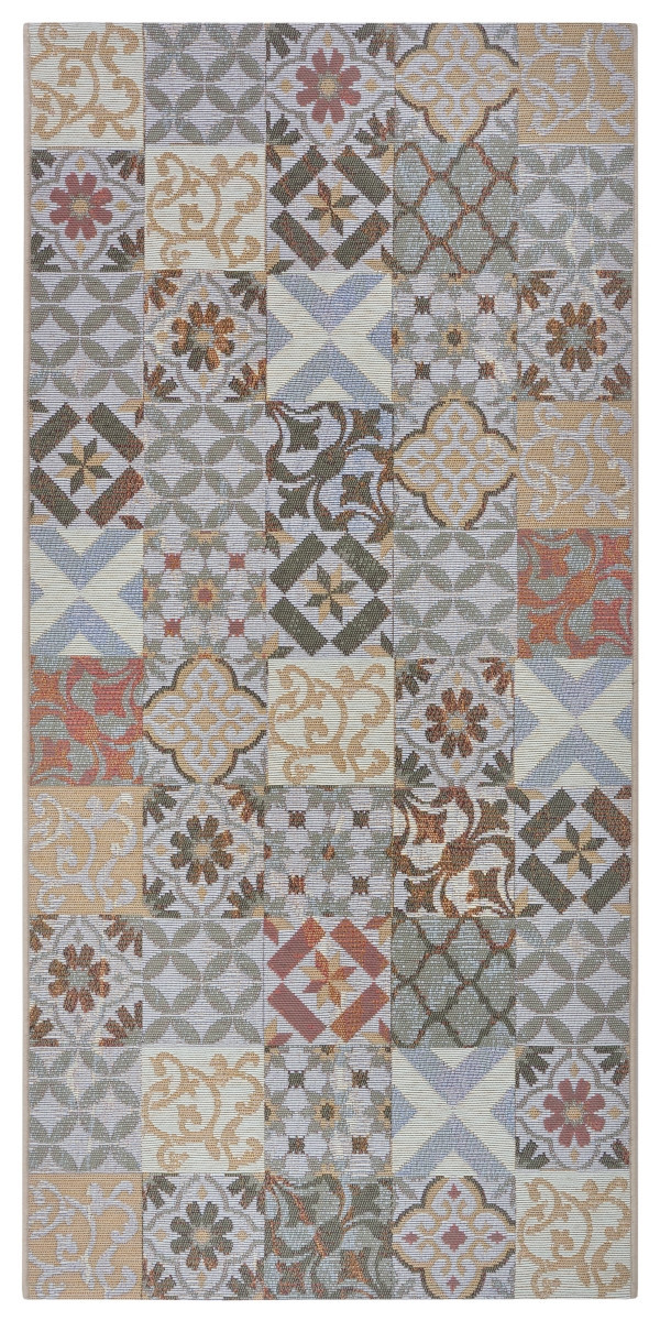 Běhoun Cappuccino 105879 Mosaik Grey Multicolored - 75x150 cm Hanse Home Collection koberce