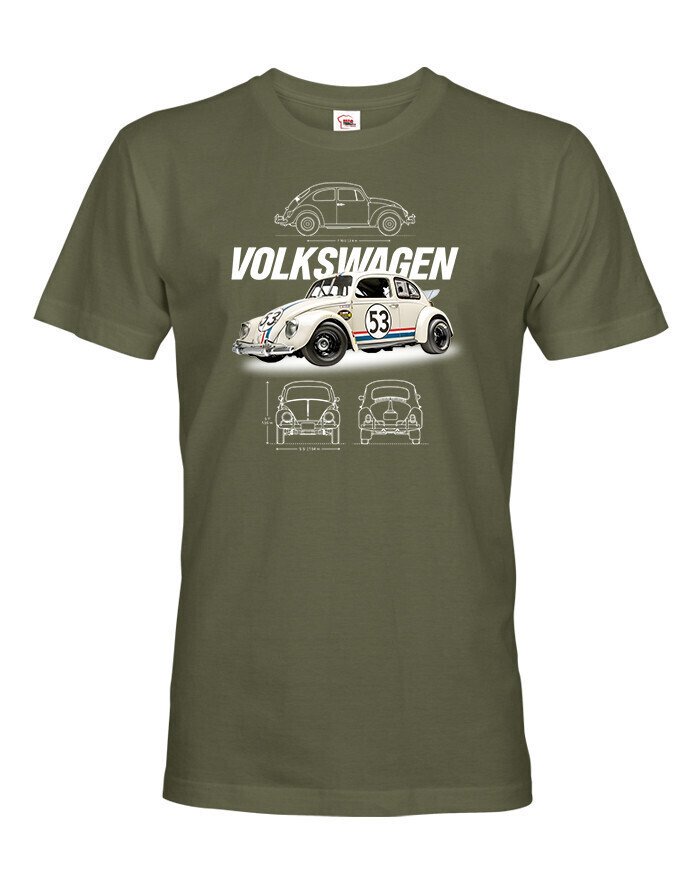Pánské tričko Volkswagen Beetle 53 - kvalitní tisk a rychlé dodání