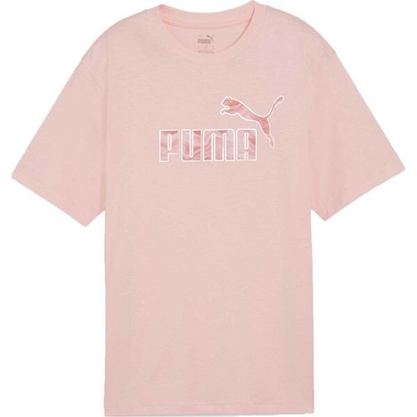 Puma ESSENTIALSENTIALS + MARBELEIZED TEE Dámské triko, růžová, veľkosť XL