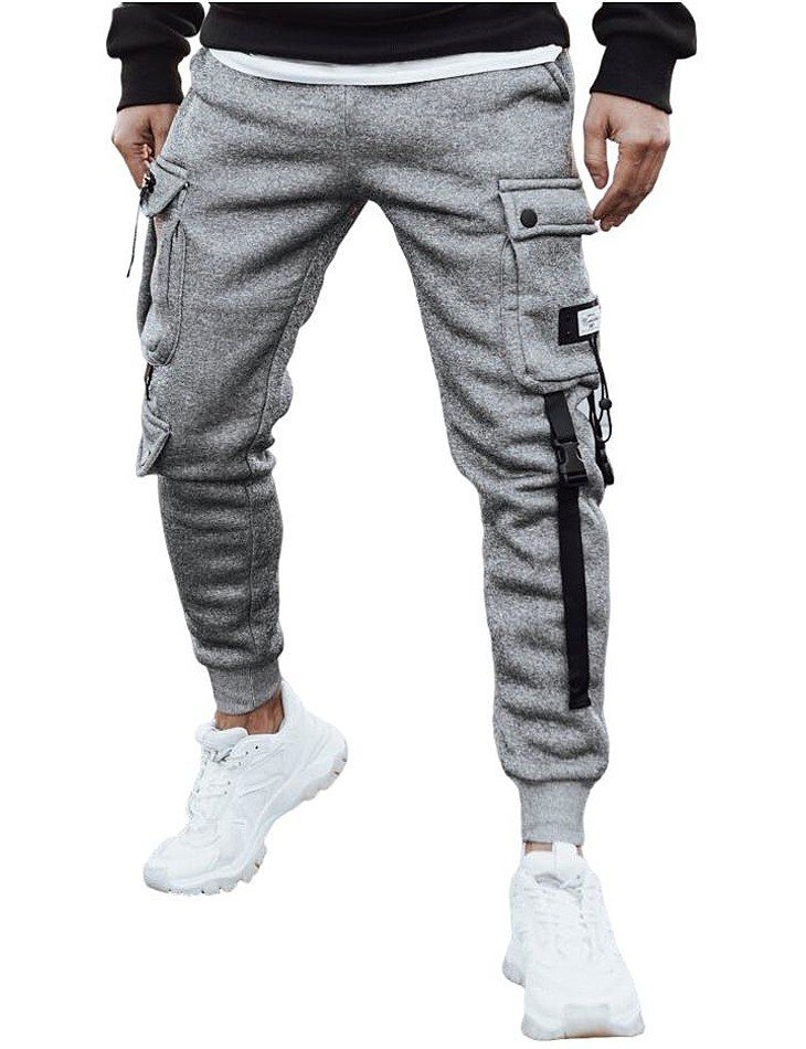 šedé cargo kalhoty