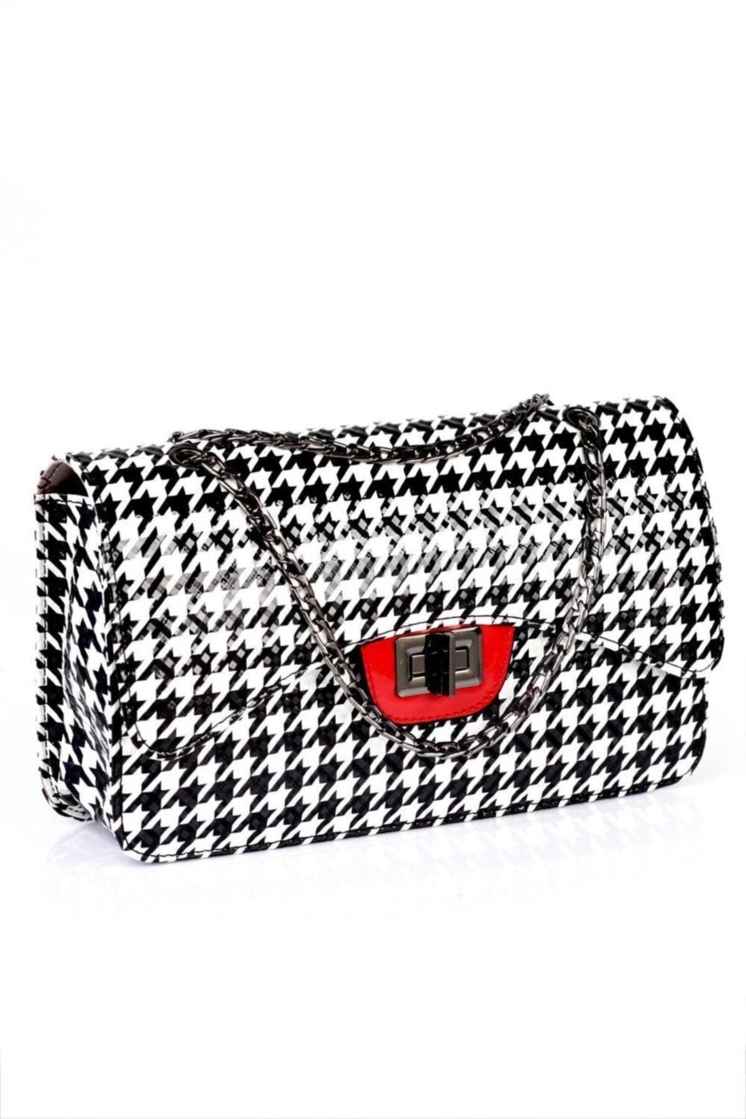 Capone Outfitters Capone Parma Houndstooth Women's Shoulder Bag