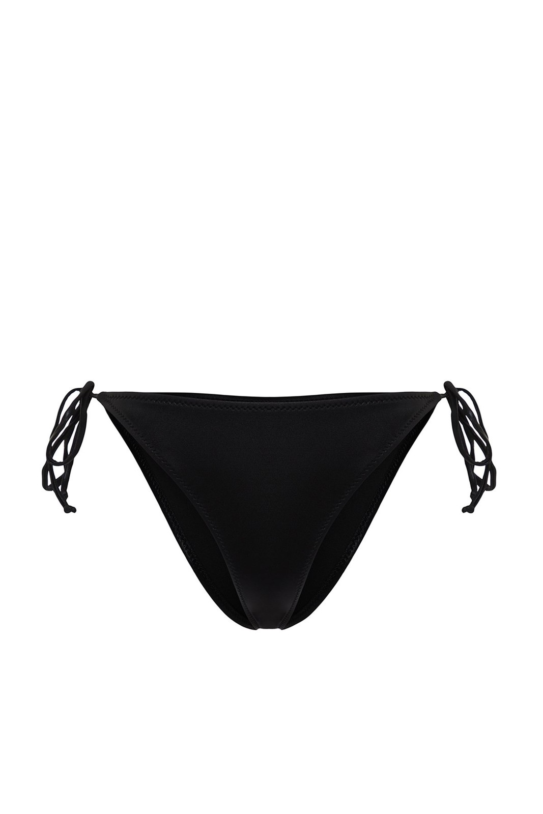 Trendyol Black Tied Shiny Lacquer Printed Bikini Bottoms