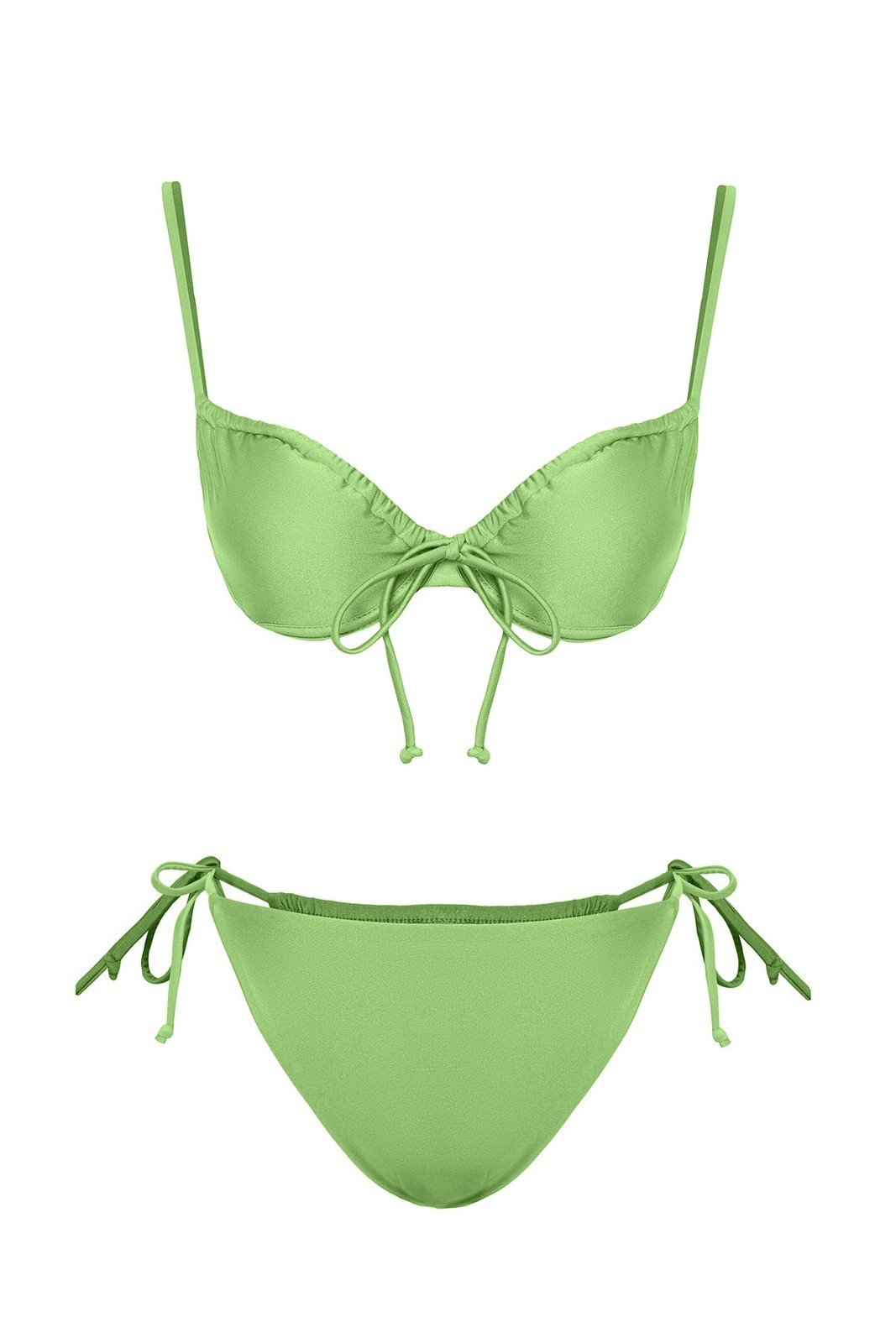 Trendyol Green Balconet Tunnel Bikini Set