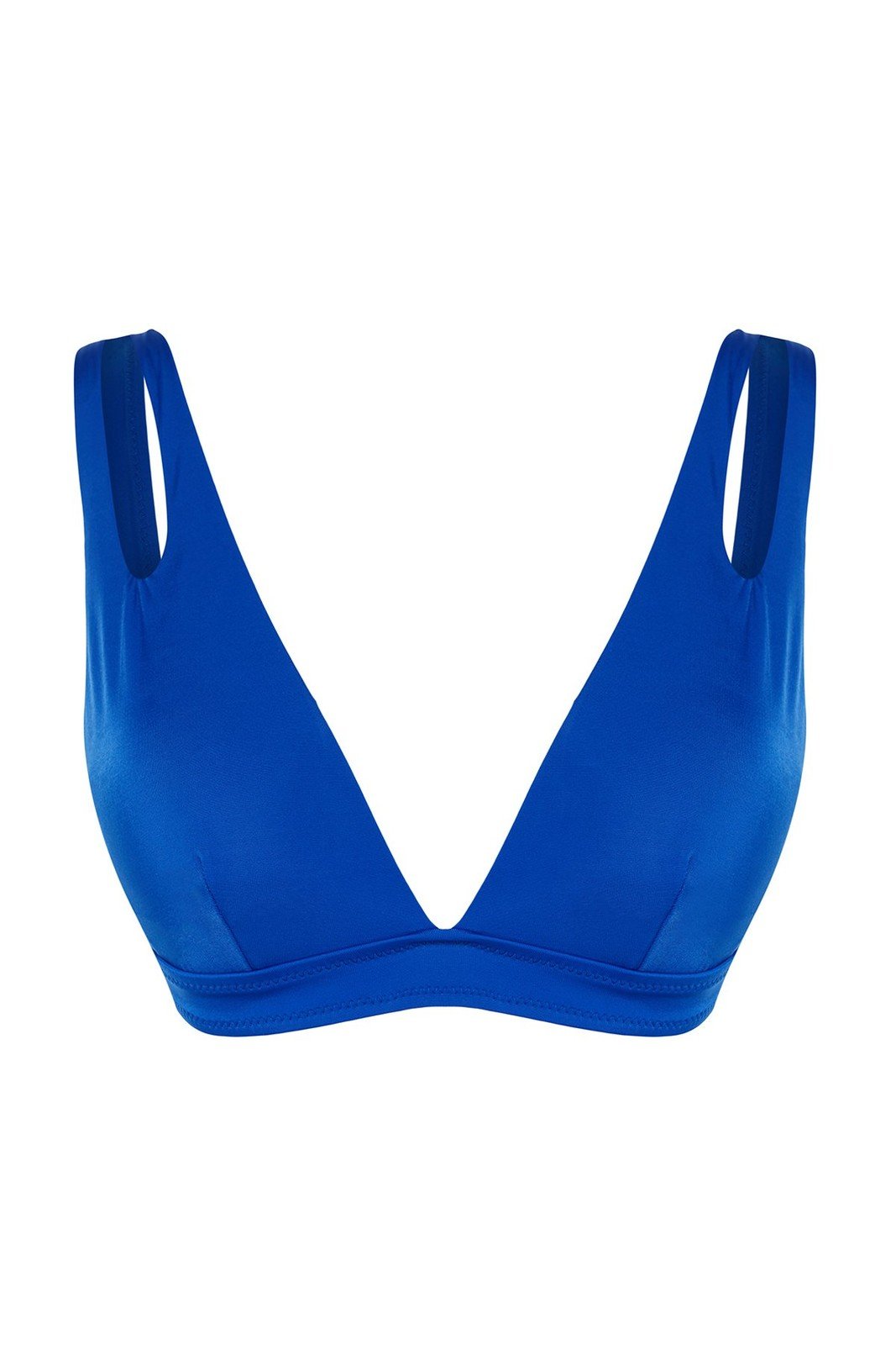Trendyol Saks Triangle Cut Out/Window Bikini Top