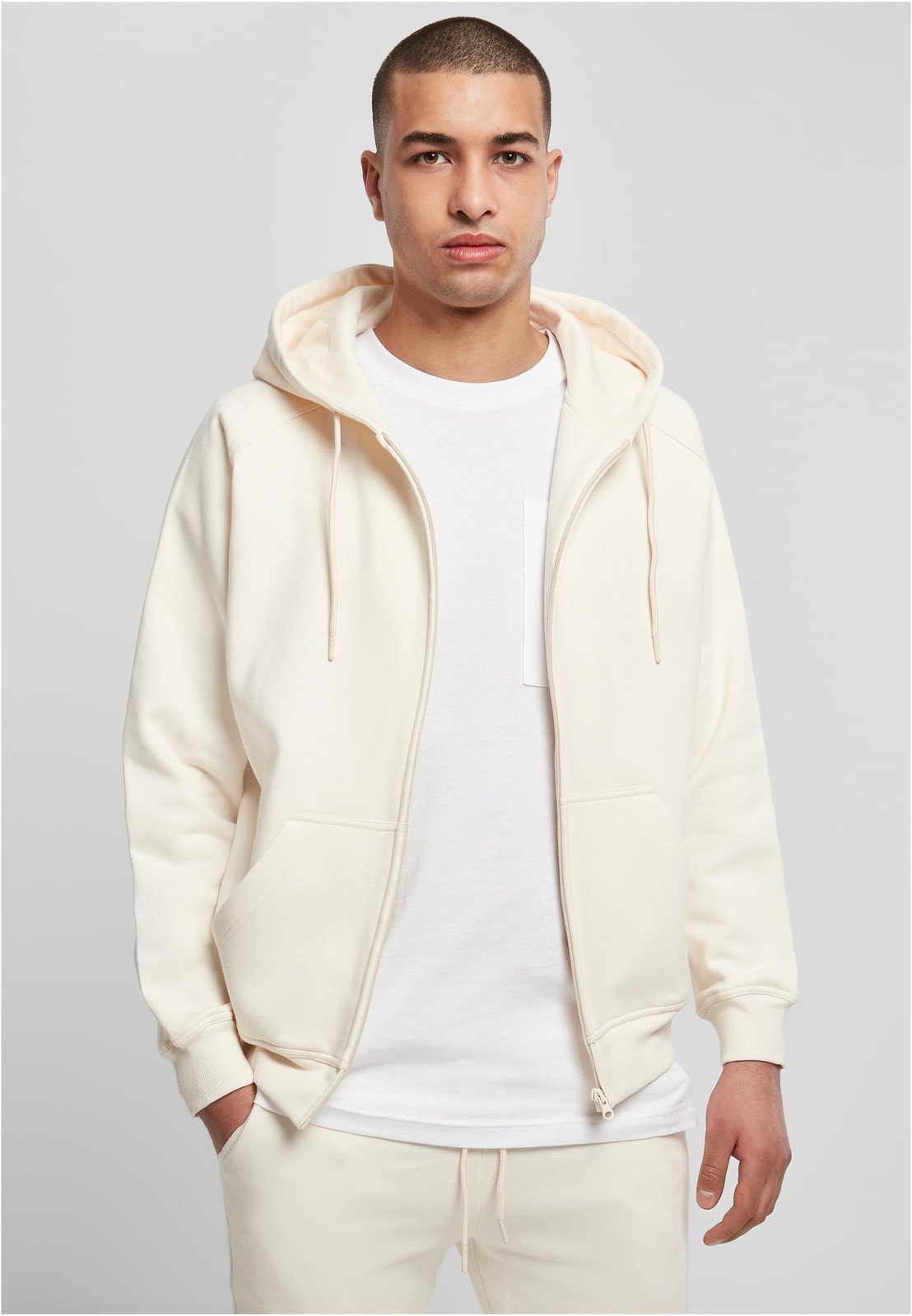 Zip Hoody whitesand