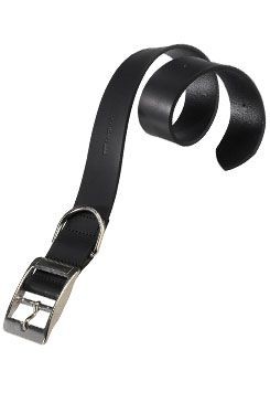 Obojek Kožený Natural C 27cm X 10mm, černý Fp 1ks