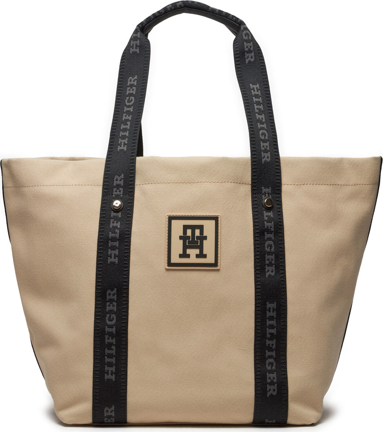Kabelka Tommy Hilfiger Th Sport Luxe Tote AW0AW15732 White Clay AES