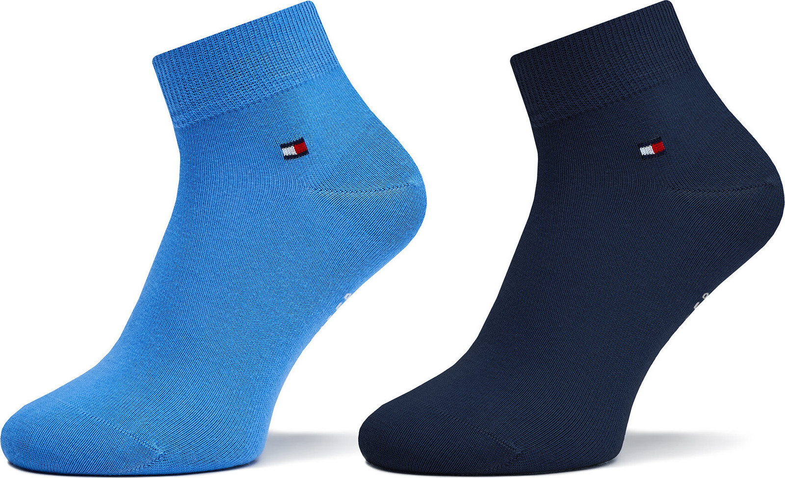 Sada 2 párů pánských nízkých ponožek Tommy Hilfiger 342025001 Blue/Navy 046
