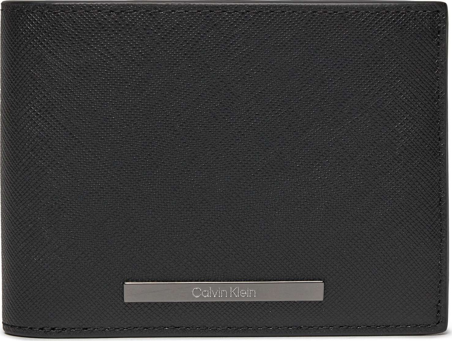 Velká pánská peněženka Calvin Klein Modern Bar Trifold 10Cc W/Coin K50K511700 Ck Black Saffiano BEH