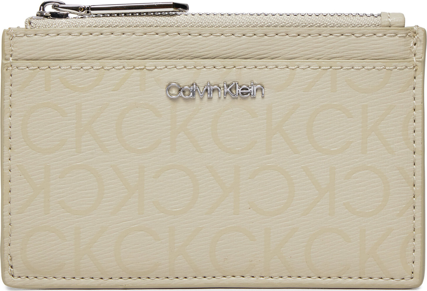 Malá dámská peněženka Calvin Klein Ck Must Lg Cardholder_Epi Mono K60K611935 Stoney Beige Epi Mono PEA