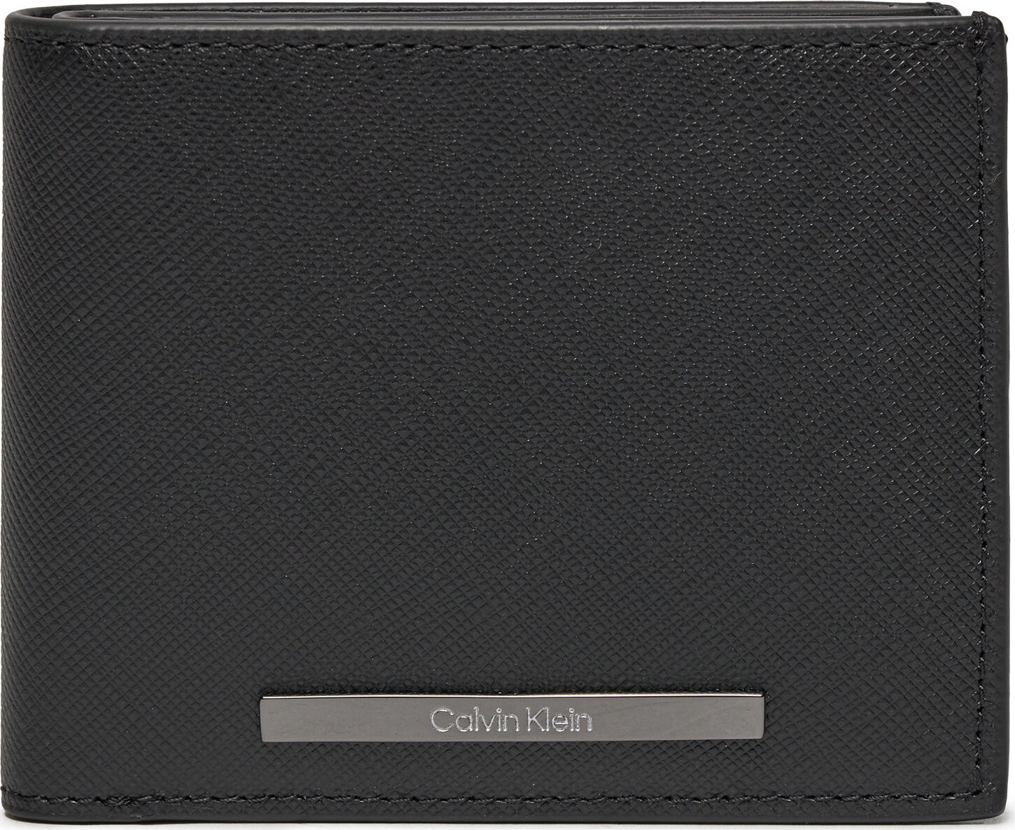 Velká pánská peněženka Calvin Klein Modern Bar Bifold 5Cc W/Coin K50K511675 Ck Black Saffiano BEH