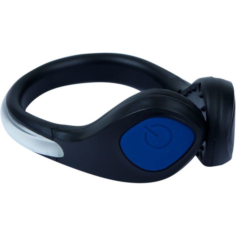 Reflexní výstražná svítílna na boty / clip LED diodový - modrý