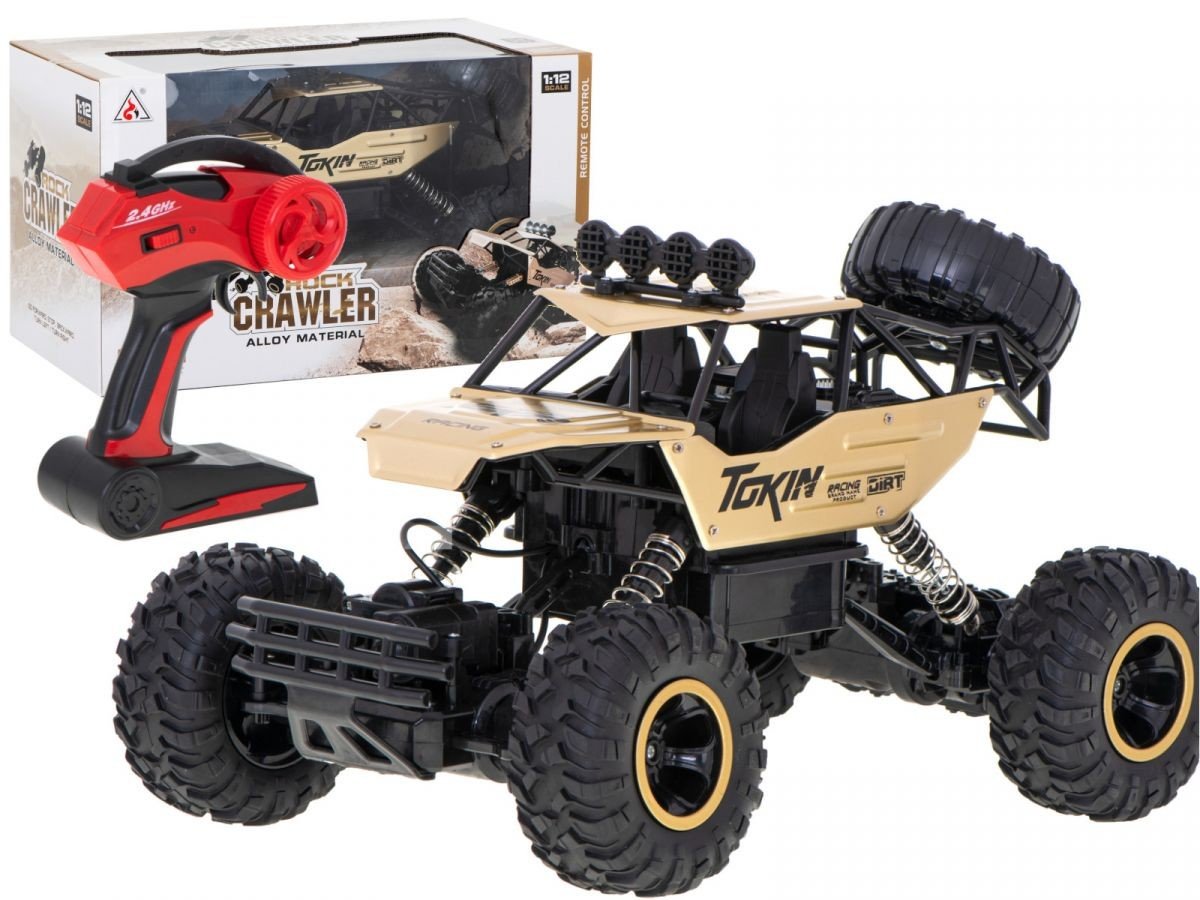 Double Eagle RC auto Rock Crawler TOKIN, 4x4, zlatý, RTR 1:12