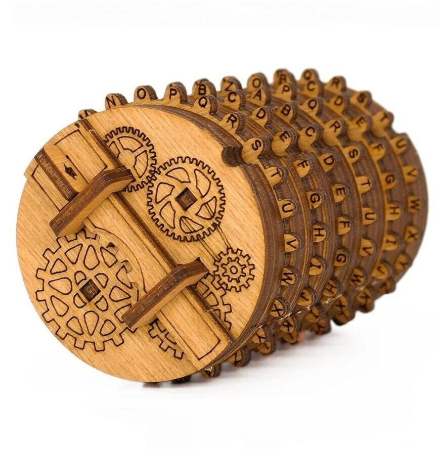 Hlavolam iDventure - Cryptex, dřevěný, 3D mechanická skládačka - ID1117