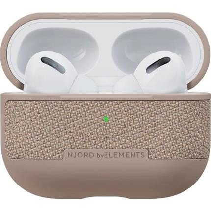 NJORD Fabric pouzdro Airpods Pro 1/2 Pink Sand