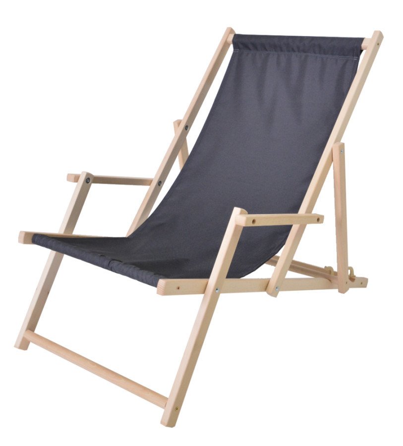 Rojaplast Lehátko Bahama S PODRUČKAMI - GRAFIT