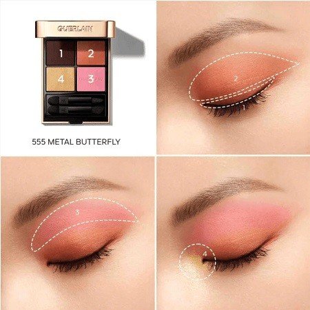 Guerlain Ombres G paletka očních stínů odstín 555 Metal Butterfly 6 g