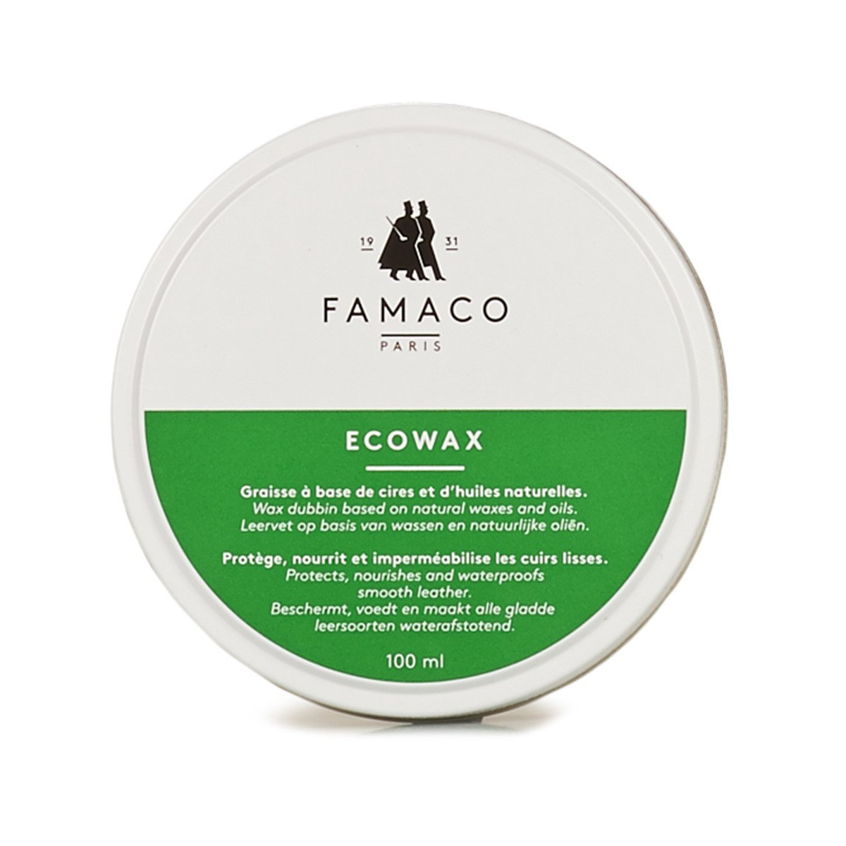 Famaco  BOITE DE GRAISSE ECO / ECO WAX 100 ML FAMACO  Bílá