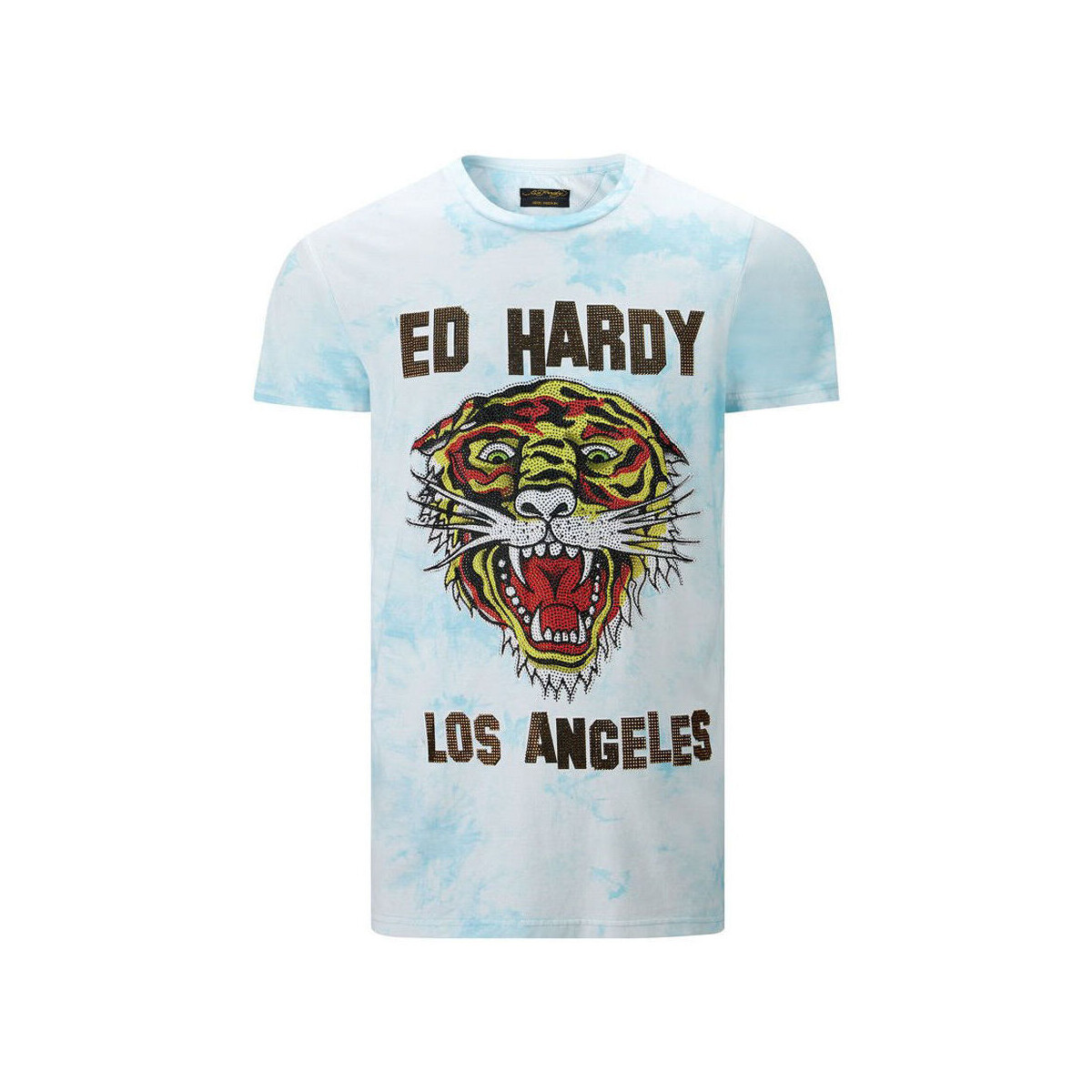 Ed Hardy  Los tigre t-shirt turquesa  Modrá