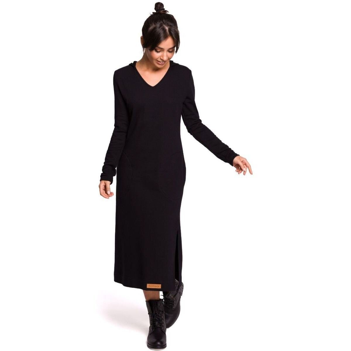 Prestige  BeWear Dámské mikinové šaty Hajnrich B128 černá  Černá